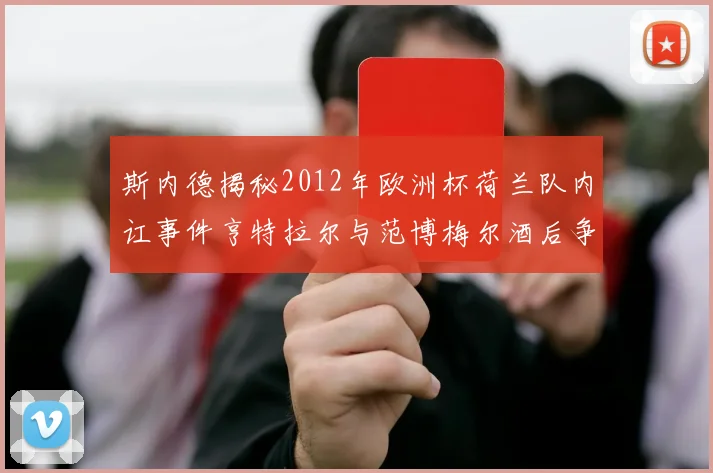 斯内德揭秘2012年欧洲杯荷兰队内讧事件亨特拉尔与范博梅尔酒后争执内幕